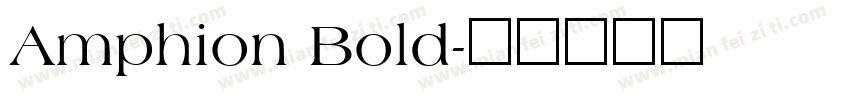 Amphion Bold字体转换
